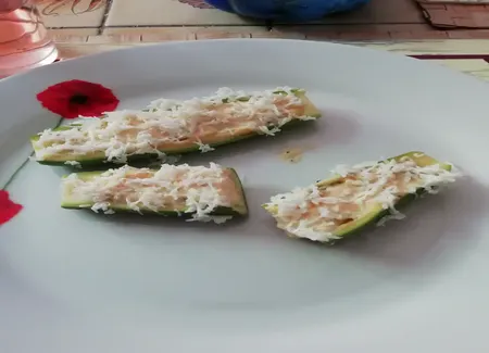 Courgettes mimosa