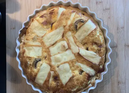 Quiche raclette