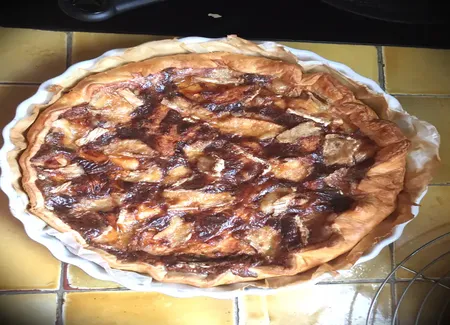 Quiche au brie et viande froide