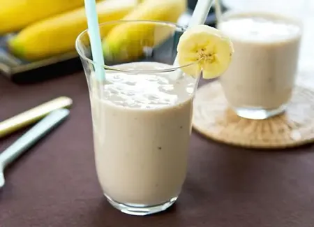 Smoothie light à la banane et à l'avoine