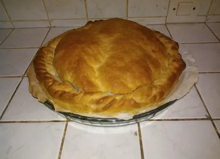 Tourte feuilletée aux poireaux