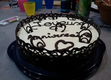 Entremet chocolat-vanille