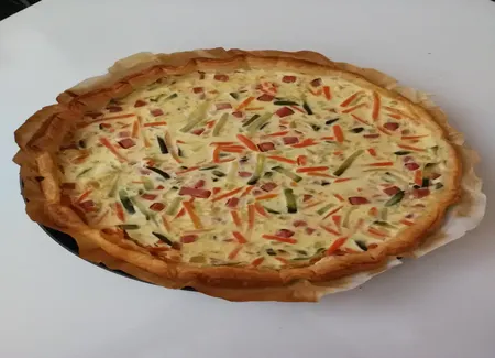 Tarte jambon légumes