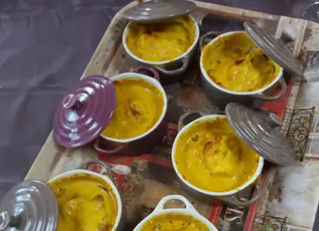 Cassolette de cabillaud au curry
