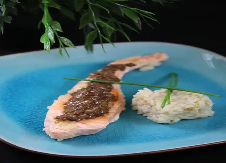 Saumon à l'échalote