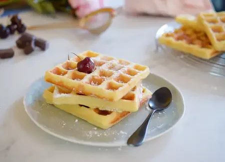 Gaufres aériennes à la limonade