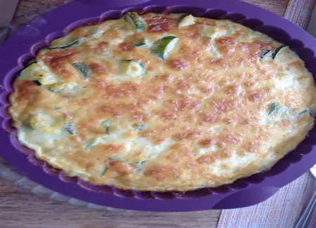 Quiche sans pate courgettes mozzarella