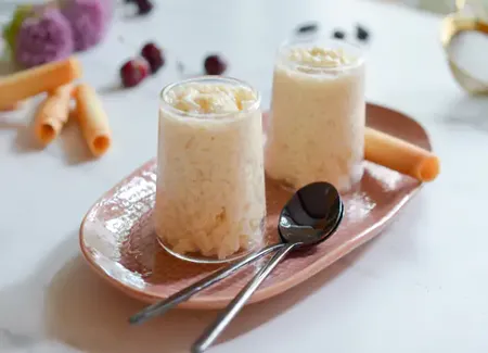 Riz au lait crémeux à souhait, parfum au choix