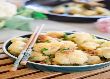 Chou-fleur sauté au porc
