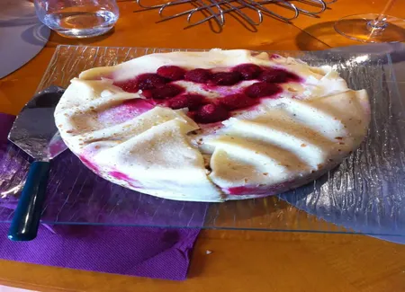 Courchevel ou gateau de crêpes aux framboises