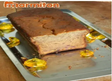 Cake léger à la banane et aux dattes