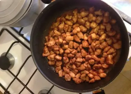 Poulet au gewurztraminer et miel