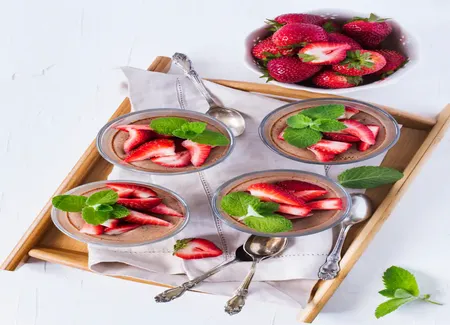 Panna cotta chocolat au lait