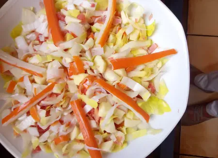 Salade minceur pamplemousse et surimi