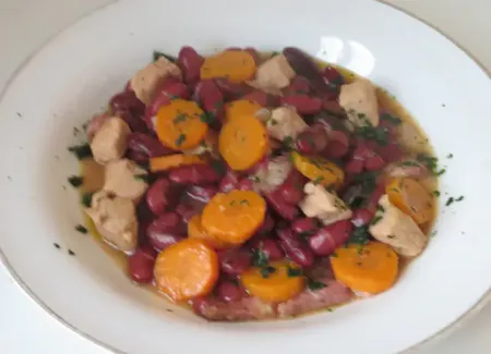 Mignons de porc aux haricots rouges et à l'ail