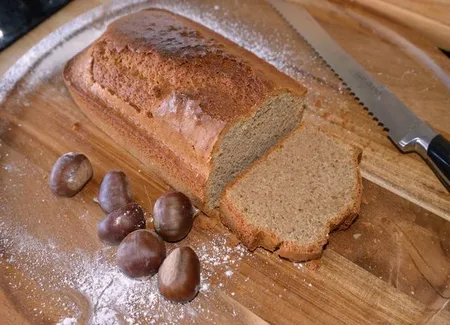 Cake simple à la farine de châtaigne