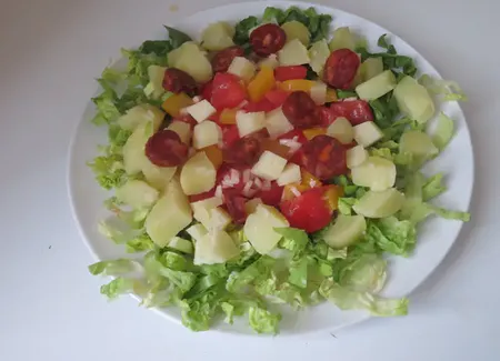 Salade-repas aux couleurs et saveurs d'espagne