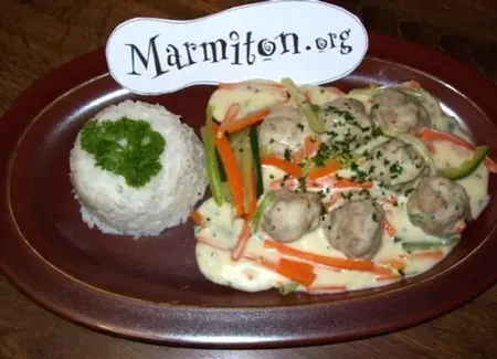 Boulettes de veau à la crème