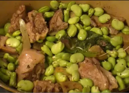 Tajine d'agneau aux fèves