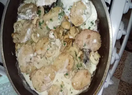 Rognons blancs d'agneau crème persillée
