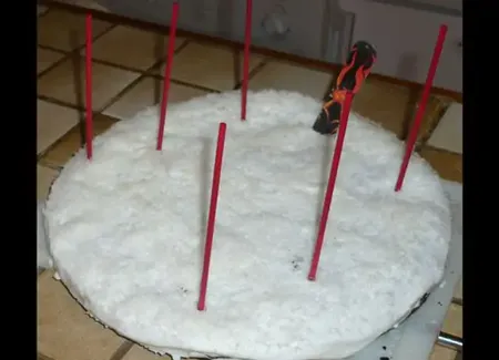 Gâteau au chocolat "piste rouge"