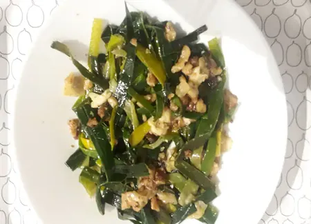 Tagliatelles vertes de poireaux