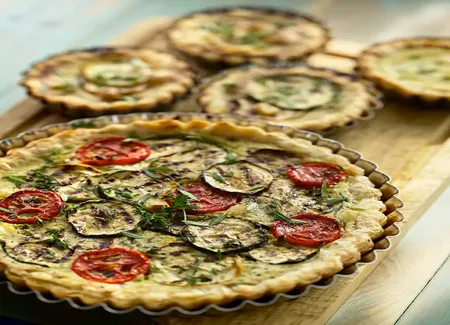 Quiche tomates-courgettes-thon au fromage blanc