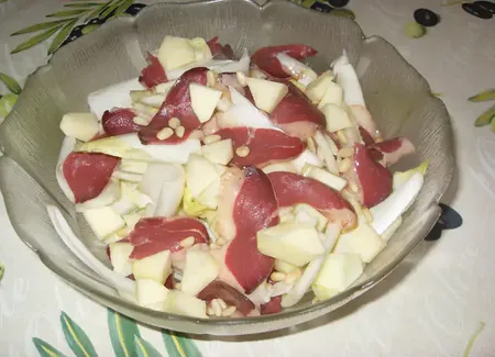 Salade d'endives et magrets de canards