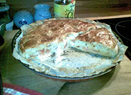 Tourte au saint nectaire & pommes de terre
