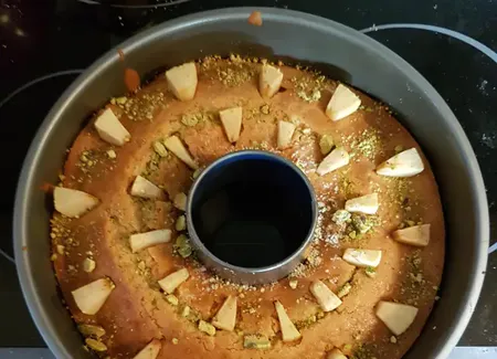 Gâteau vanille-amande-pomme: le ré'apple st jo